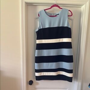 Tommy Hilfiger Colorblock Mini Dress - Blue, Black, and White